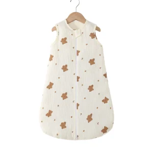 Polyester little bear printed anti-slip quilt cover